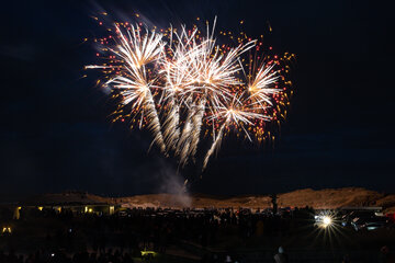 Silvester in Dänemark – Feuerwerk über Henne Strand