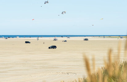 Der breite Strand bei Lakolk auf der Insel Römö