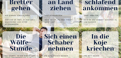 Dänische Redewendungen zum Thema schlafen