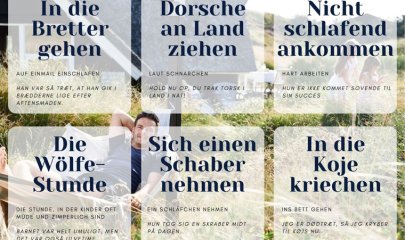 Dänische Redewendungen zum Thema schlafen