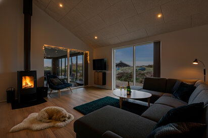 Silvester im Ferienhaus mit Hund - Hygge vor dem Kamin