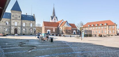 Kleinstadt Varde in Dänemark