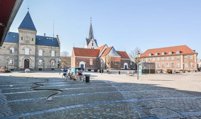 Kleinstadt Varde in Dänemark