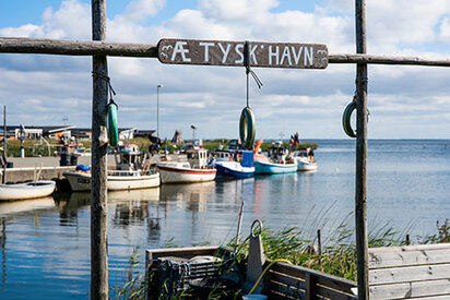 Hvidesande-vandrerute-tyskerhavn-skilt