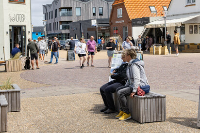 Shopping in Hvide Sande im Stadtzentrum