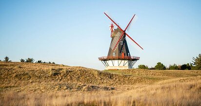 Alte Windmühle auf Fanø, nahe Sønderho