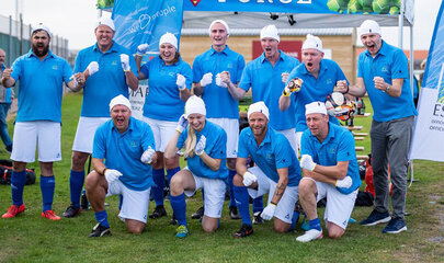 Åres vindere af den prestigefyldte firmafodboldturnering i Hvide Sande