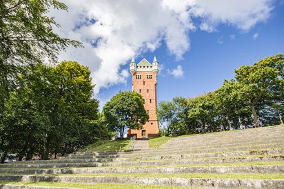 Esbjergs-Wahrzeichen--der-Wasserturm-vandtarn