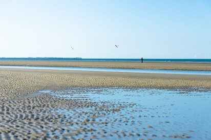 Lavvande på Rømø Strand