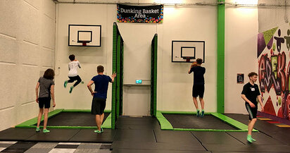 Dunking Basketball