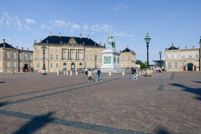 Das Schloss Amalienborg Slot in Kopenhagen