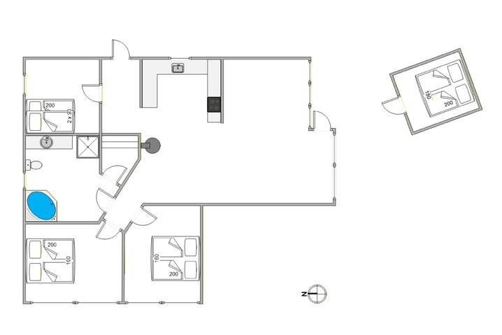 Ferienhaus 20099 in Blomstervangen 16, Jegum Ferieland - Bild #0