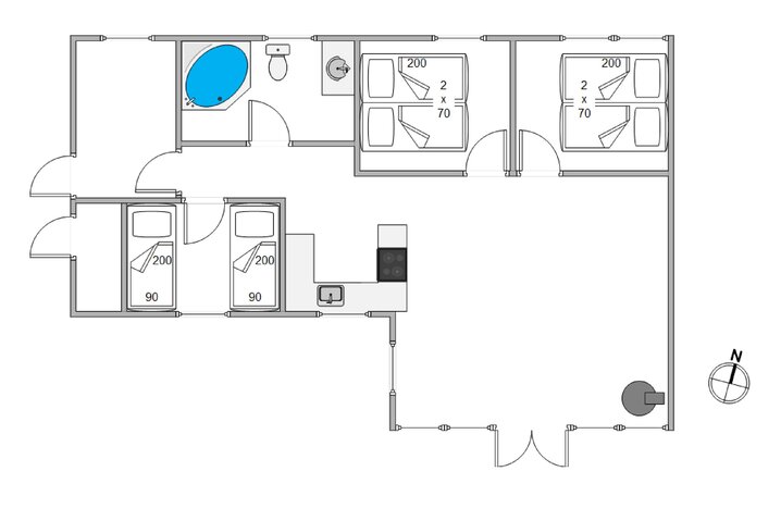 Ferienhaus 20127 in Rønnebærvangen 14, Jegum Ferieland - Bild #13