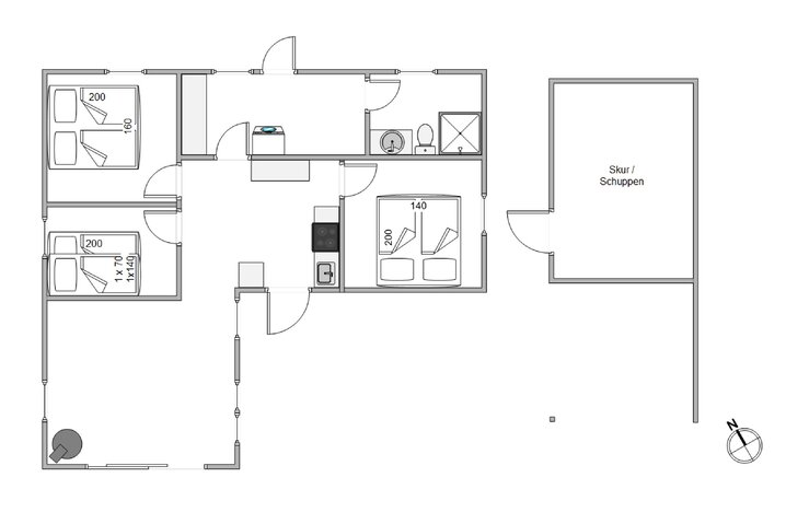 Ferienhaus 20139 in Rønnebærvangen 32, Jegum Ferieland - Bild #5