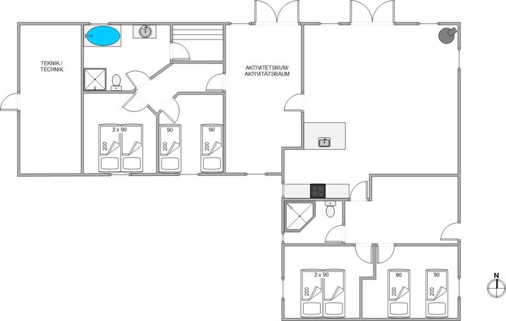 Ferienhaus 20158 in Blomstervangen 39, Jegum Ferieland - Bild #13