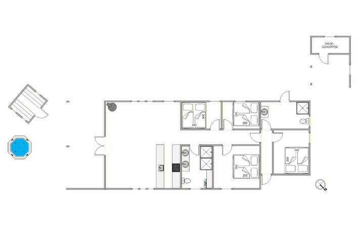 Ferienhaus 20197 in Blomstervangen 136, Jegum Ferieland - Bild #5