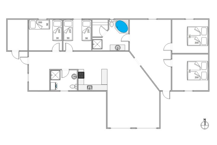 Ferienhaus 20222 in Blomstervangen 76, Jegum Ferieland - Bild #13