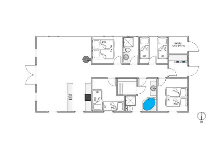 Ferienhaus 20270 in Møllevangen 30, Jegum Ferieland - Bild #13