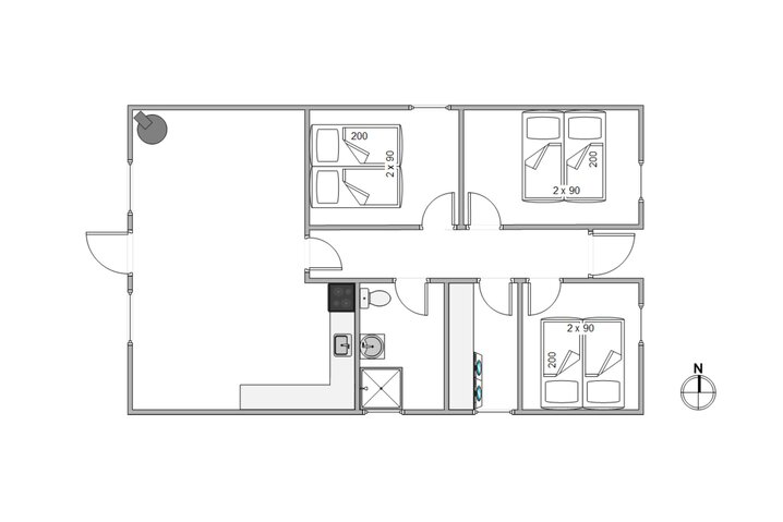 Ferienhaus 20313 in Nordskrænten 7, Jegum Ferieland - Bild #13