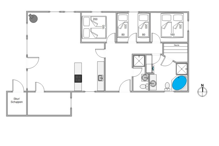 Sommerhus 20405 på Enebærvangen 4, Jegum Ferieland - Billede #13