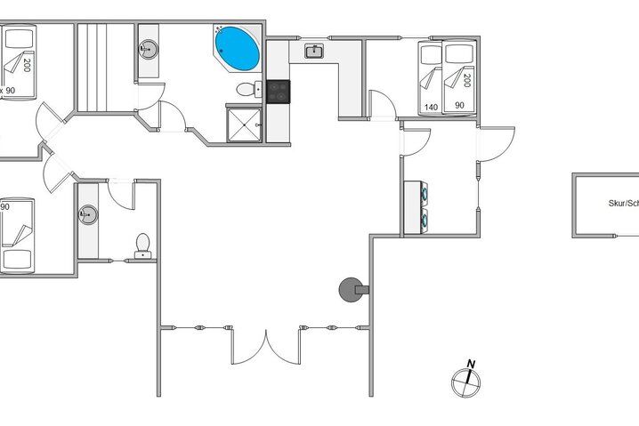 Ferienhaus 20438 in Blomstervangen 132, Jegum Ferieland - Bild #5