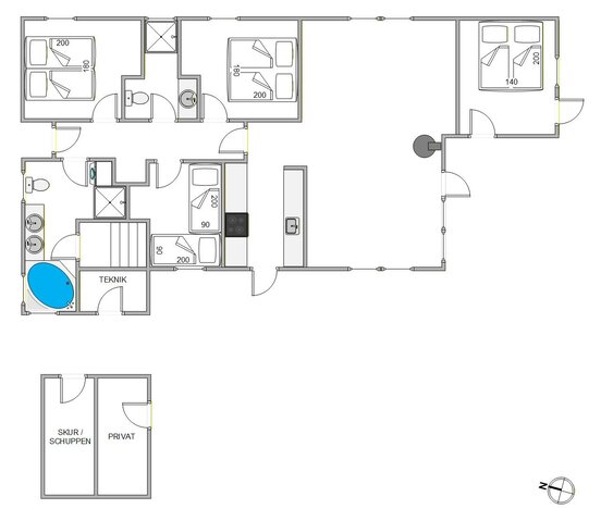 Ferienhaus 20484 in Blomstervangen 38, Jegum Ferieland - Bild #5