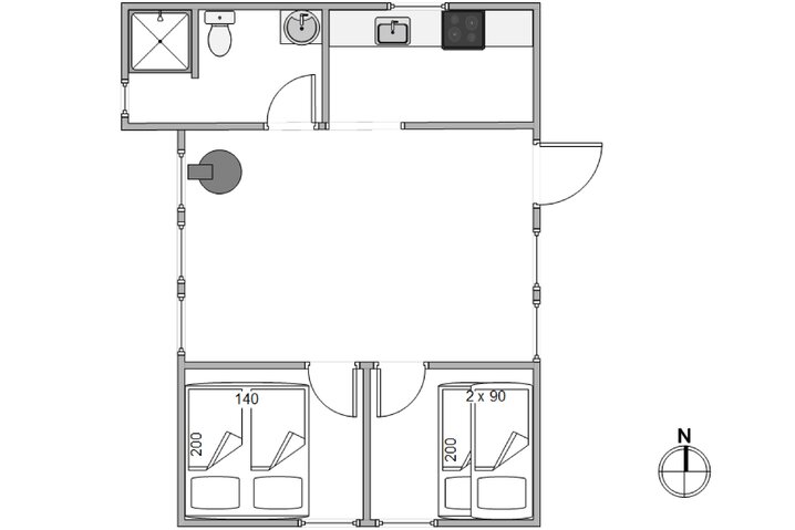 Ferienhaus 20485 in Møllevangen 36, Jegum Ferieland - Bild #5