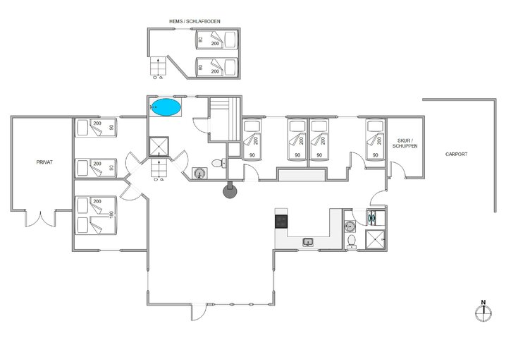 Ferienhaus 20608 in Enebærvangen 7, Jegum Ferieland - Bild #5