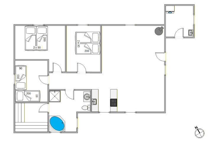 Ferienhaus 20647 in Sydskrænten 14, Jegum Ferieland - Bild #5