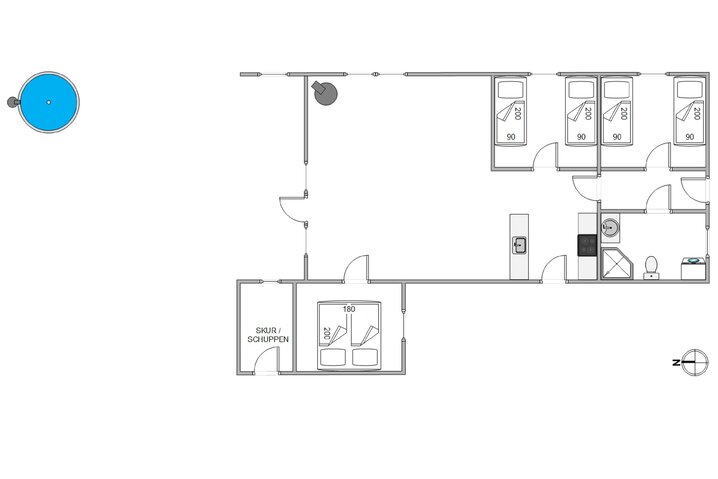 Ferienhaus 20683 in Solbærvangen 8, Jegum Ferieland - Bild #13