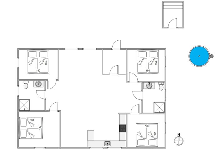 Ferienhaus 20686 in Blåbærvangen 9, Jegum Ferieland - Bild #13