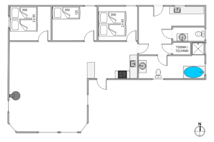 Ferienhaus 20718 in Solbærvangen 5, Jegum Ferieland - Bild #5