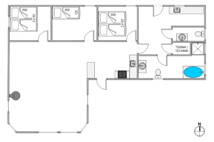 Ferienhaus 20718 in Solbærvangen 5, Jegum Ferieland - Bild #5