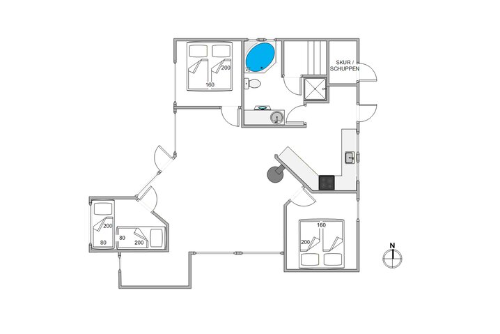 Ferienhaus 20806 in Blomstervangen 77, Jegum Ferieland - Bild #2
