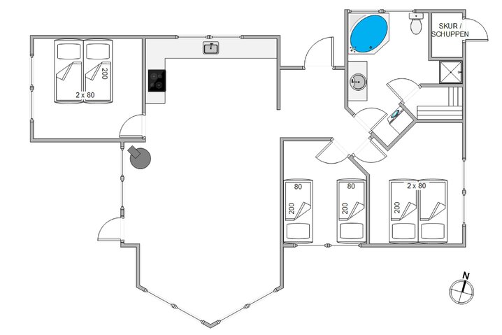 Ferienhaus 30007 in Sivvejen 22, Houstrup - Bild #13