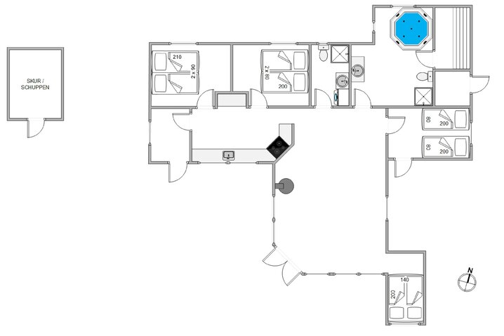 Ferienhaus 30501 in Søndervang 129, Houstrup - Bild #13