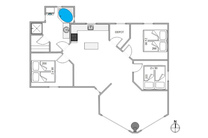 Ferienhaus 30812 in Kirkeflod 36, Houstrup - Bild #13