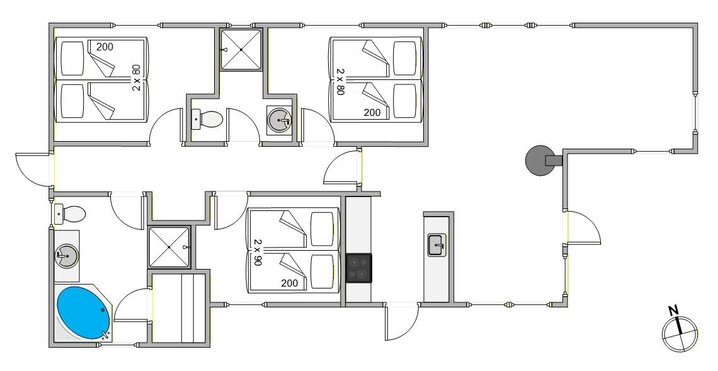 Ferienhaus 35251 in Blomstervænget 52, Bork Havn - Bild #5