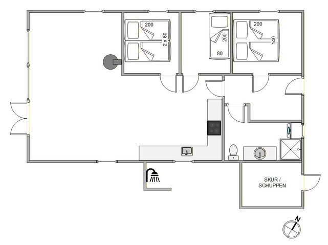 Ferienhaus 37765 in Sivsangervænget 12, Skaven Strand - Bild #13