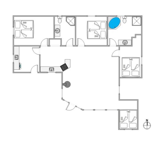 Ferienhaus 40611 in Hjelmevej 86, Henne Strand - Bild #13