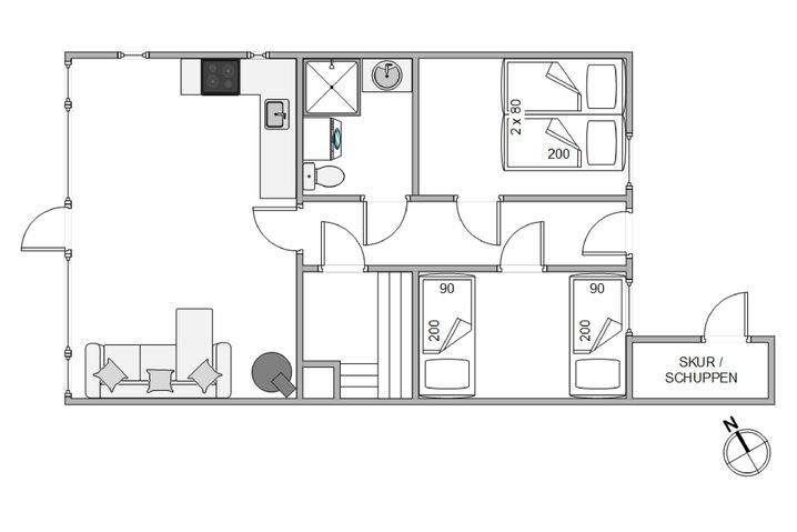 Ferienhaus 40623 in Fasanvej 18A, Henne Strand - Bild #13