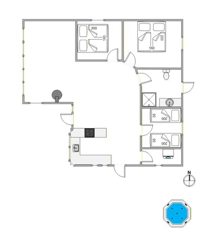 Ferienhaus 40625 in Strandvejen 414, Henne Strand - Bild #13