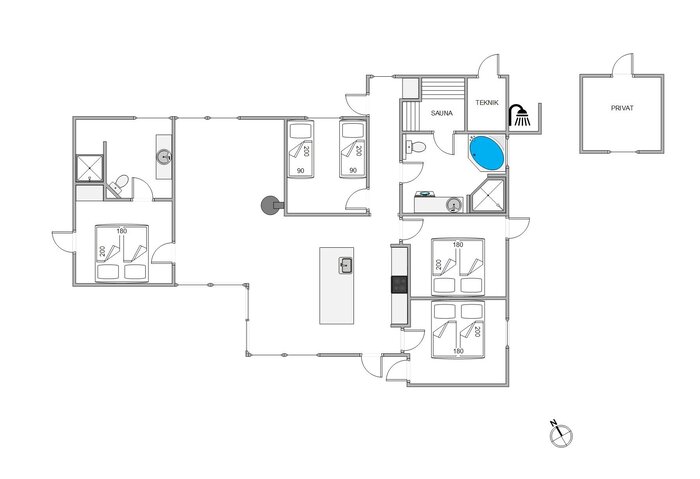 Ferienhaus 40672 in Tyttebærvej 37, Henne Strand - Bild #5