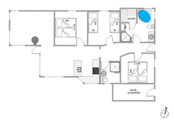 Ferienhaus 40690 in Mågevej 6, Henne Strand - Bild #13