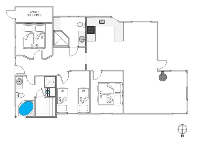 Ferienhaus 40792 in Enebærvej 5, Henne Strand - Bild #13