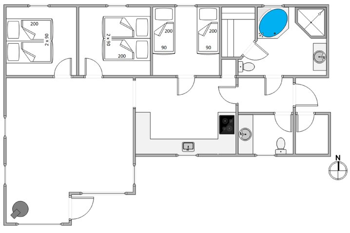 Ferienhaus 60089 in Søren Lassens Vænge 32, Blåvand - Bild #13