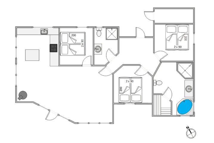 Ferienhaus 60090 in Skippervej 20, Blåvand - Bild #13