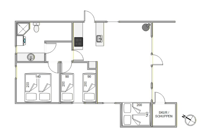 Ferienhaus 60278 in Mærsk Vase 13, Blåvand - Bild #13