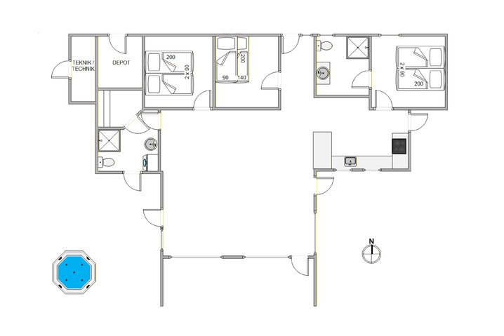 Ferienhaus 60330 in Søren Gades Mark 23A, Blåvand - Bild #13