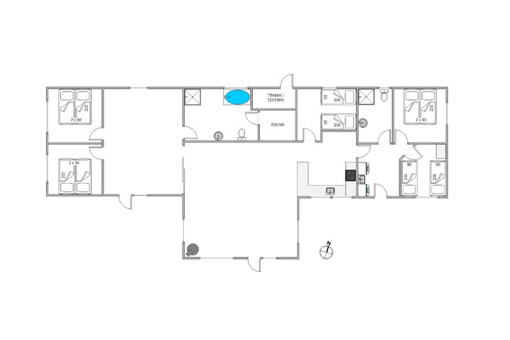 Ferienhaus 60345 in Kollemarken 55, Blåvand - Bild #13